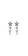  silver/one size/ Camille La Vie/Graduated Daisy Drop Earrings /front