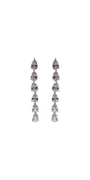silver/one size/Camille La Vie/Multi Teardrop Dangle Earrings/front