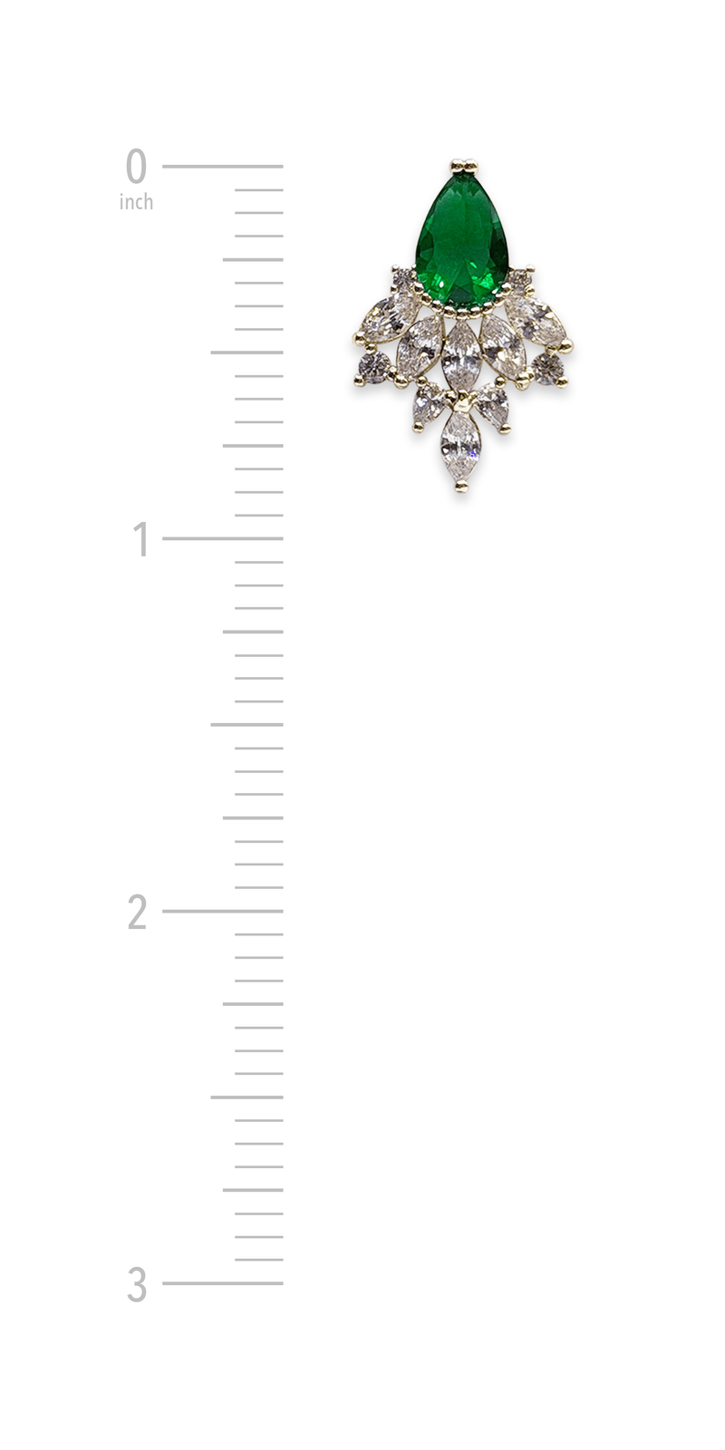 Camille La Vie Rhinestone Cluster Teardrop Earrings