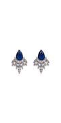 Camille La Vie Rhinestone Cluster Teardrop Earrings one-size / blue