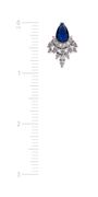 Camille La Vie Rhinestone Cluster Teardrop Earrings