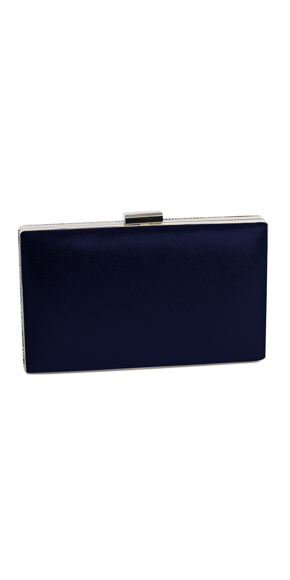 navy/no size/Camille La Vie/Rhinestone Handbag with Metal Top Closure /back 1