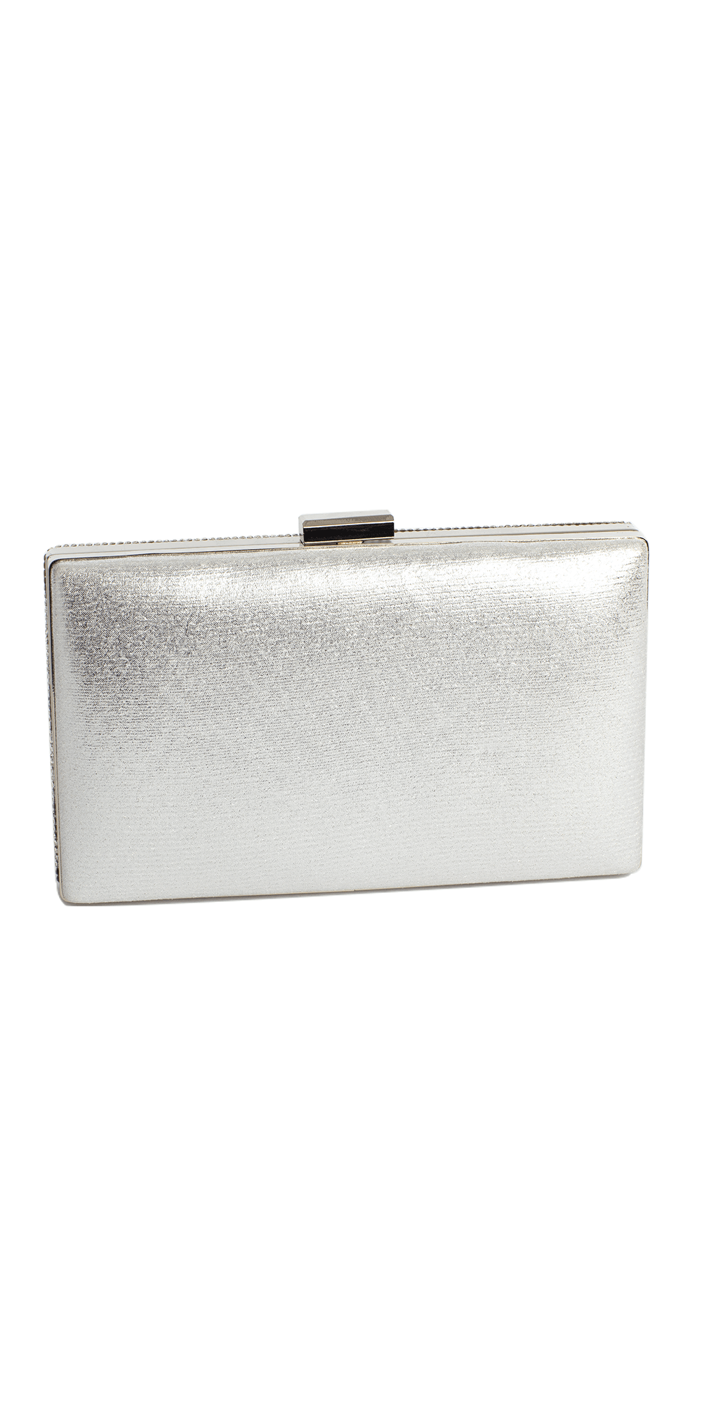 silver/no size/Camille La Vie/Rhinestone Handbag with Metal Top Closure /back 1