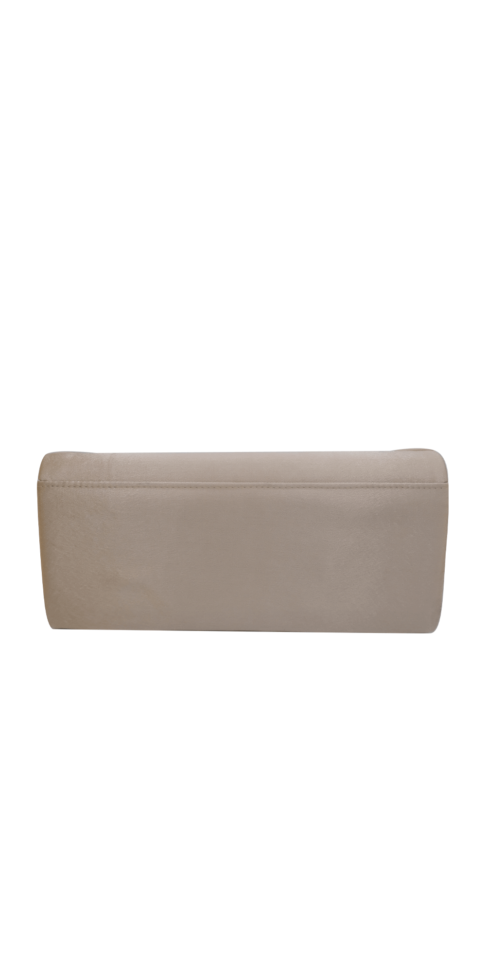 nude/no size/Camille La Vie/Satin Rectangle Handbag with Pleated Knot Detail/back