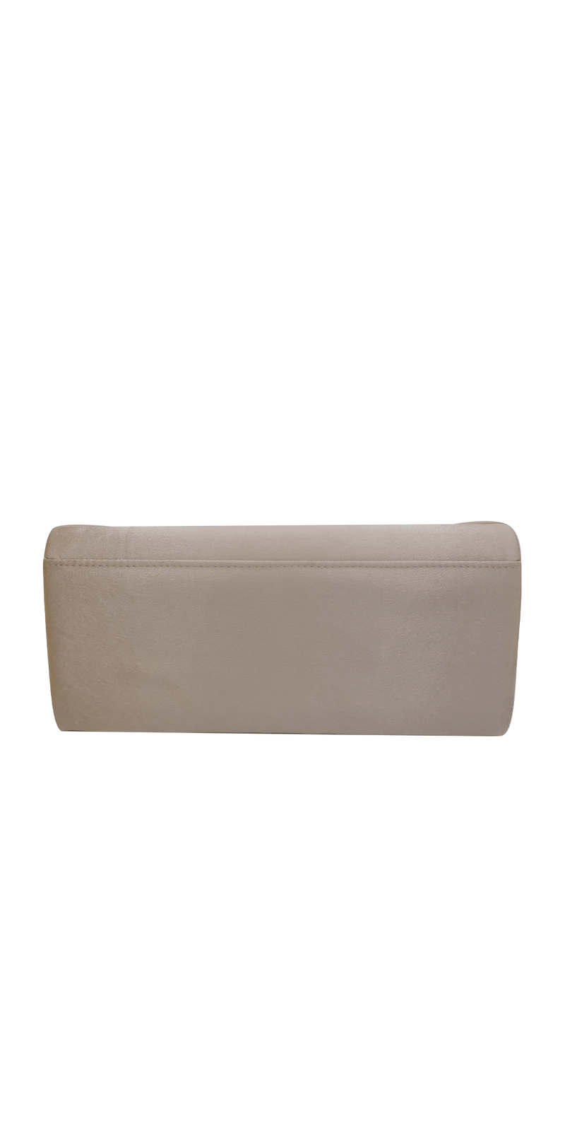 nude/no size/Camille La Vie/Satin Rectangle Handbag with Pleated Knot Detail/back