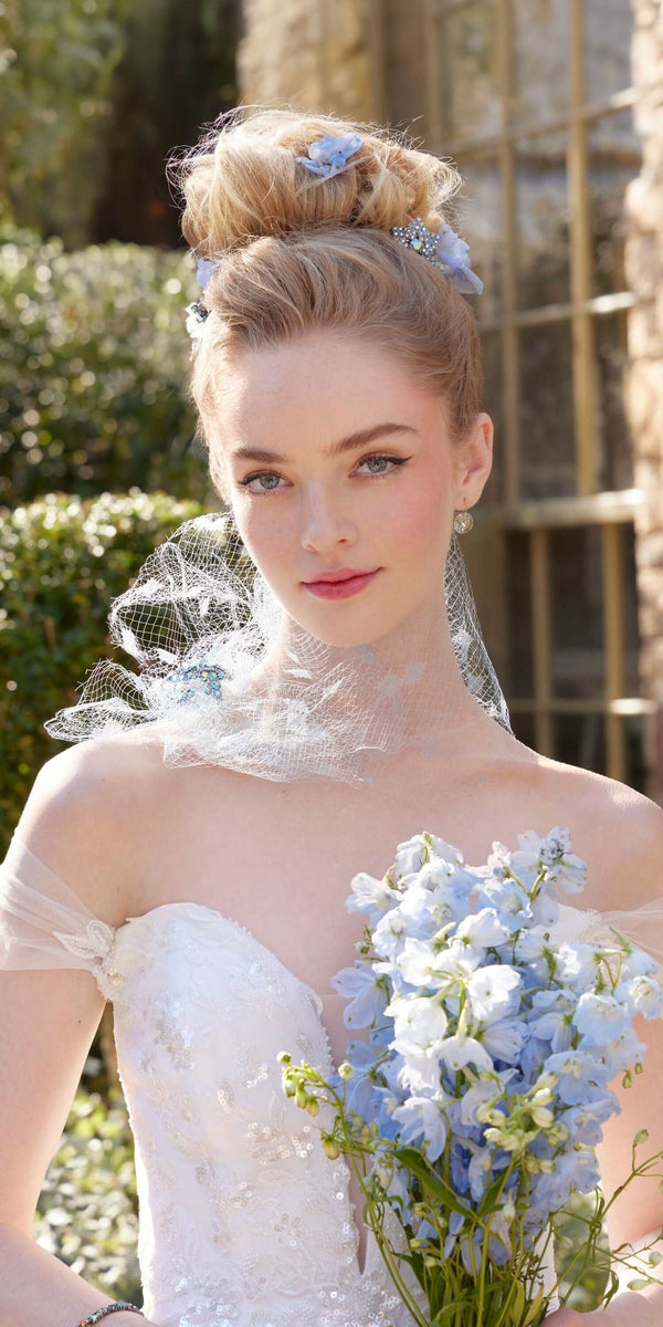 Off the Shoulder Tulle Plunging Beaded Trumpet Dress - Camille La Vie