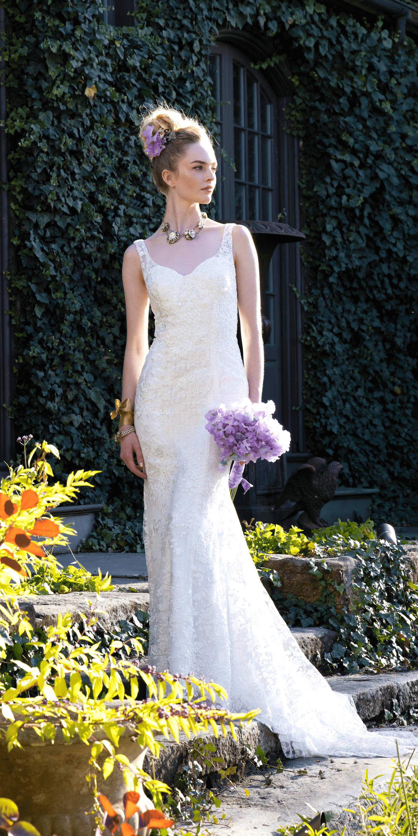 Embellished Sweetheart Tulle Trumpet Dress - Camille La Vie