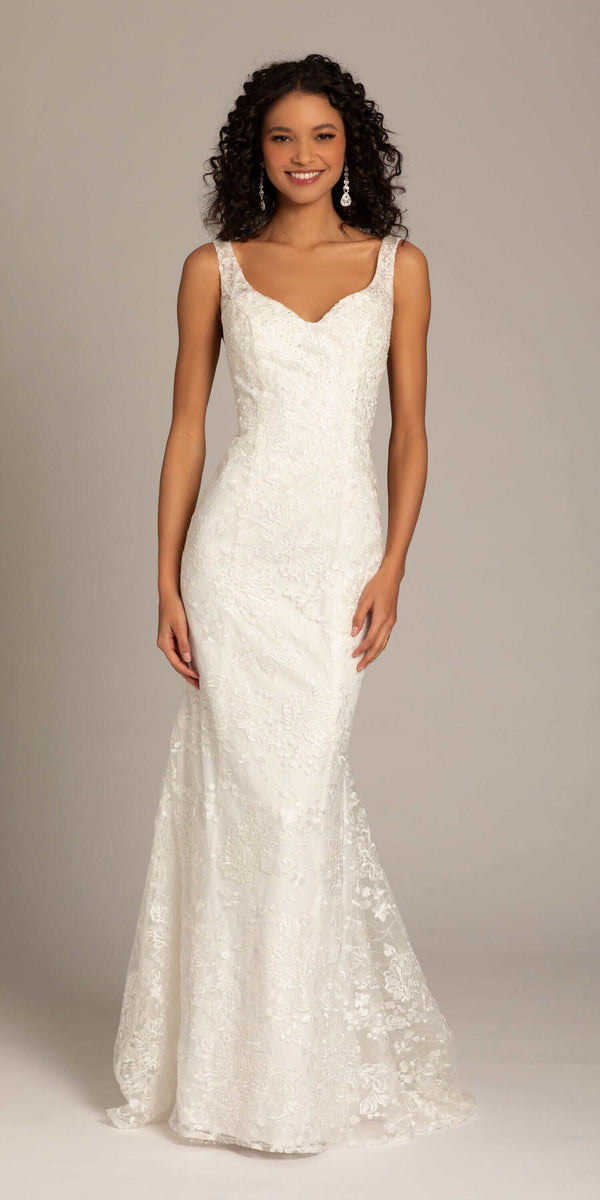 Embellished Sweetheart Tulle Trumpet Dress - Camille La Vie
