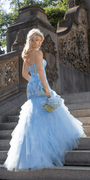 Sweetheart Beaded Corset Tulle Mermaid Dress - Camille La Vie
