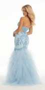 Sweetheart Beaded Corset Tulle Mermaid Dress - Camille La Vie