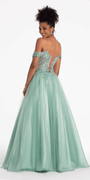 Sweetheart Embroidered Corset Lace Up Back Ballgown - Camille La Vie