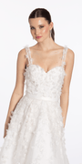 Sweetheart Tulle Ballgown with 3D Glitter Bows - Camille La Vie