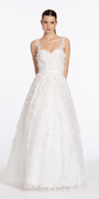 Sweetheart Tulle Ballgown with 3D Glitter Bows - Camille La Vie