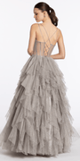 Strappy Back Rhinestone Corset Glitter Tulle Ballgown - Camille La Vie