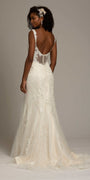 Illusion Scoop Back Embroidered Mermaid Dress - Camille La Vie