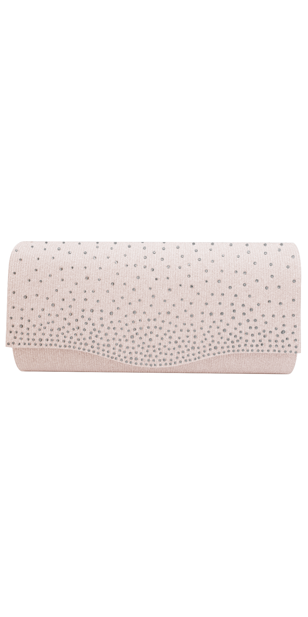 champagne/no size/Camille La Vie/Scatter Rhinestone Full Flap Glitter Handbag /front
