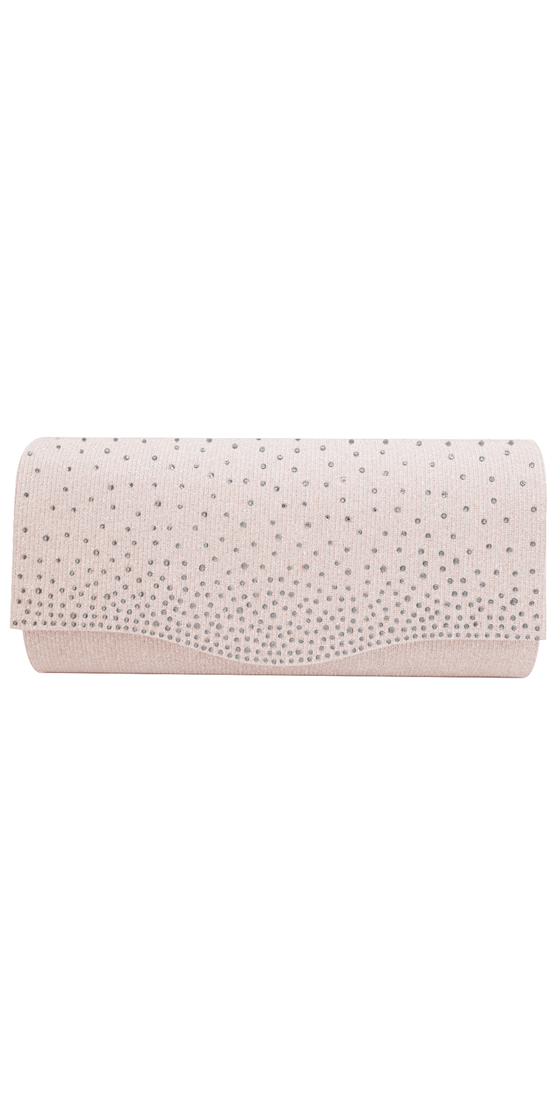 champagne/no size/Camille La Vie/Scatter Rhinestone Full Flap Glitter Handbag /front