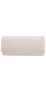 champagne/no size/Camille La Vie/Scatter Rhinestone Full Flap Glitter Handbag /front