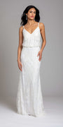 Strappy Back Beaded Embellished Blouson Dress - Camille La Vie