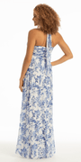 Floral Chiffon A Line Halter Dress - Camille La Vie