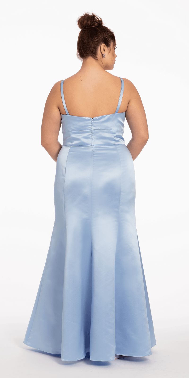 Satin Mermaid Sweetheart Dress - Missy - Camille La Vie
