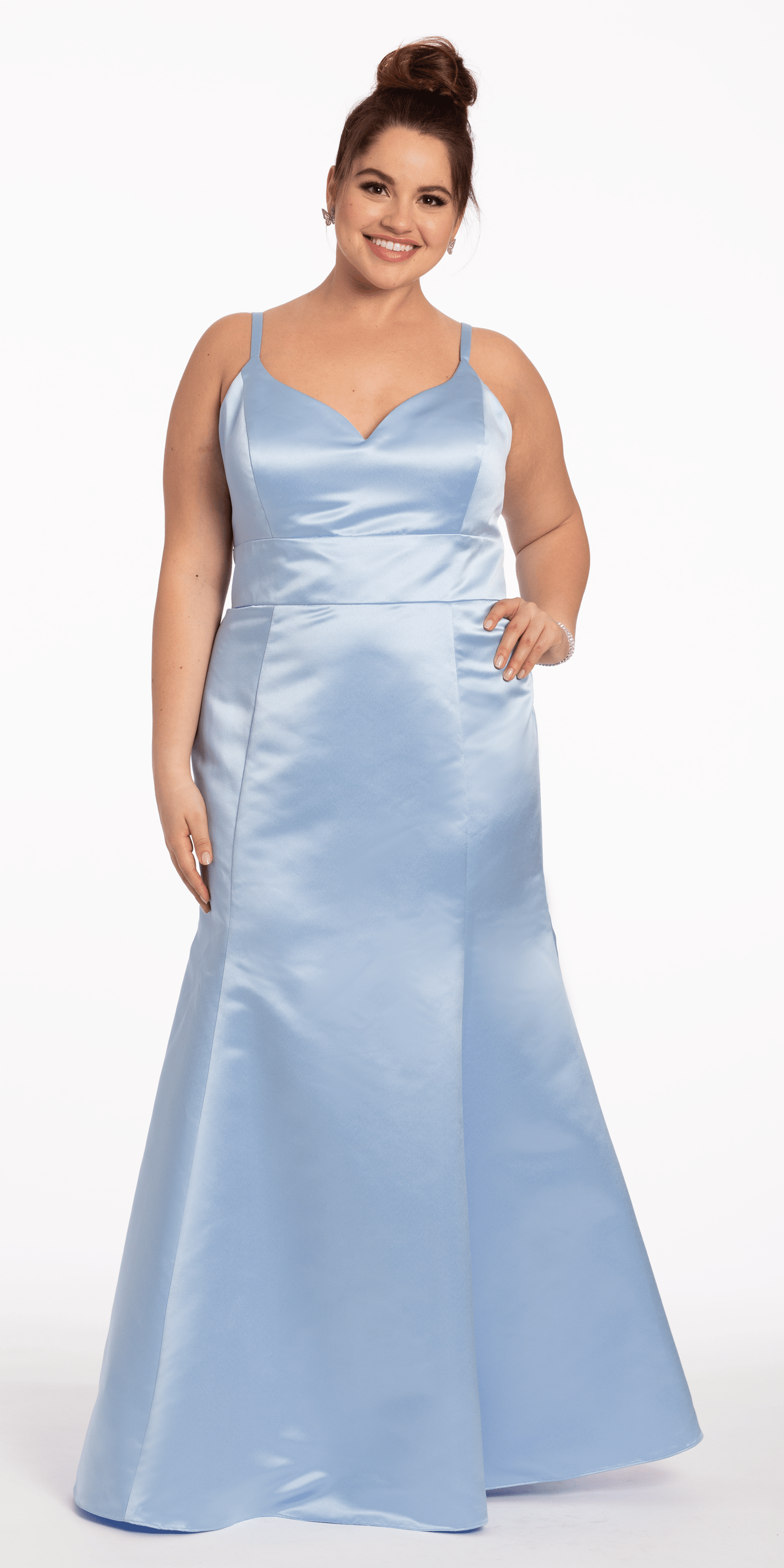 Satin Mermaid Sweetheart Dress - Petite - Camille La Vie