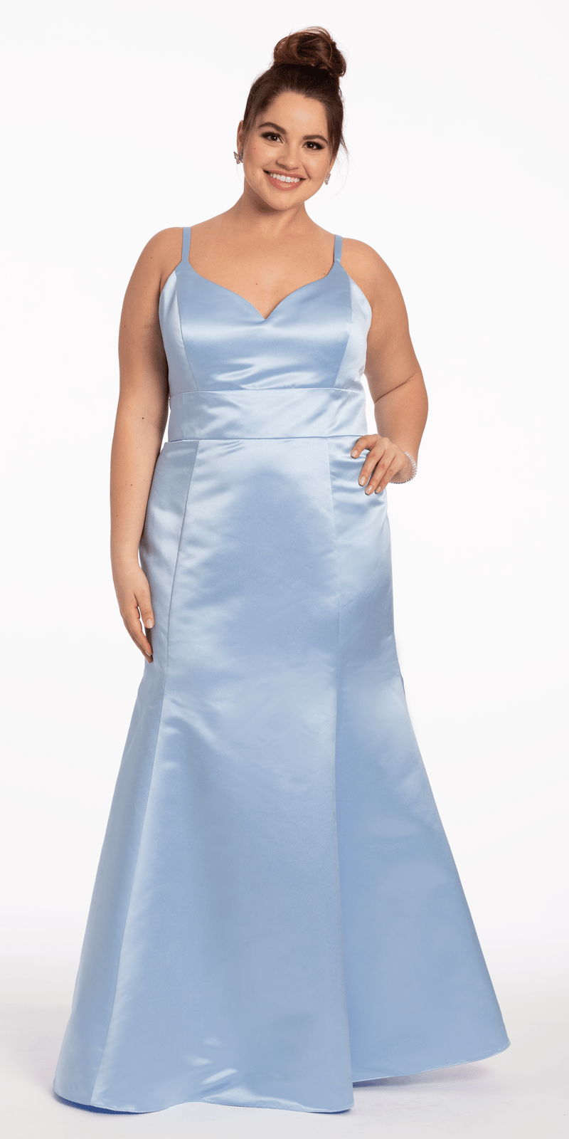 Satin Mermaid Sweetheart Dress - Petite - Camille La Vie