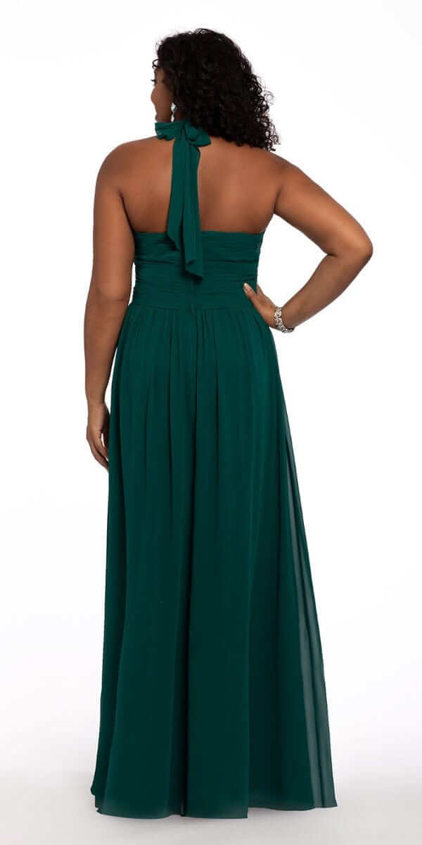 Tie Neck Halter Dress - Missy - Camille La Vie