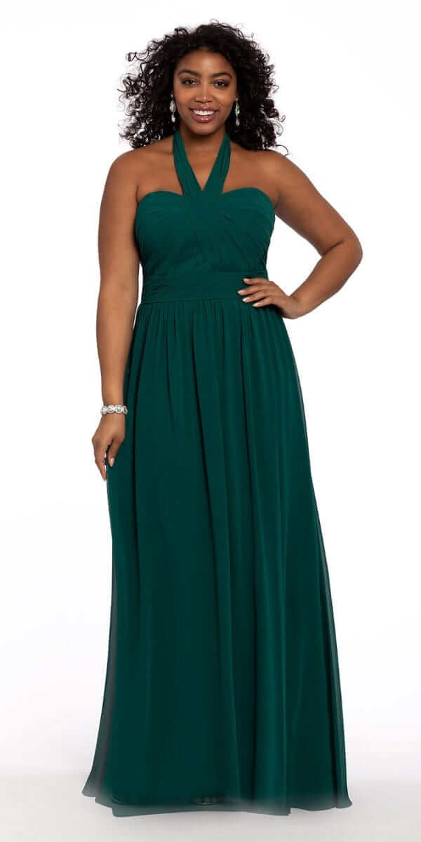 Tie Neck Halter Dress - Missy - Camille La Vie