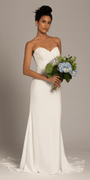  ivory/size/4/missy/Camille La Vie/Sweetheart Crepe Trumpet Dress with Sequin Cascade Train/front alt