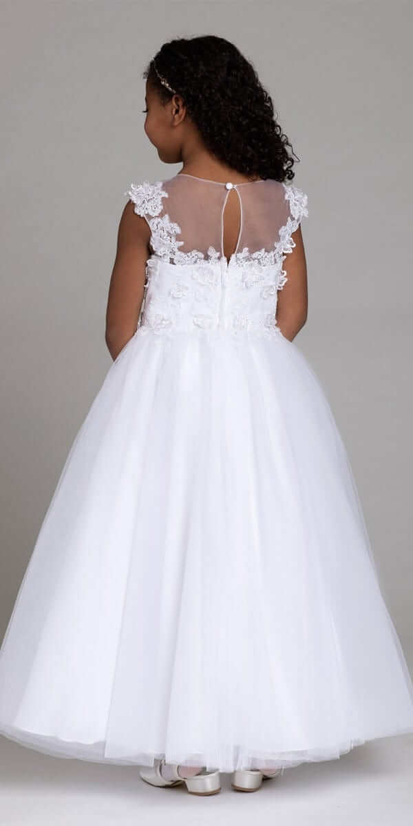 3D Flower Illusion Back Dress - Camille La Vie