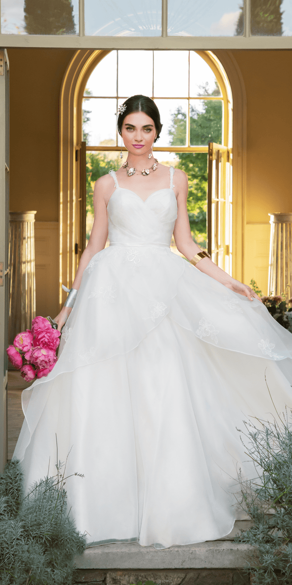 ivory/size/4/missy/Camille La Vie/Sweetheart Organza Wrap Ballgown /lifestyle