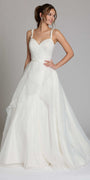 ivory/size/4/missy/Camille La Vie/Sweetheart Organza Wrap Ballgown /front