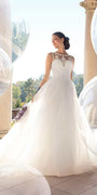 Bateau Embroidered Tulle Ballgown - Camille La Vie