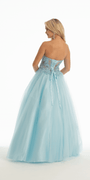 Sweetheart Embroidered Corset Ballgown with Heat Set Stones - Camille La Vie