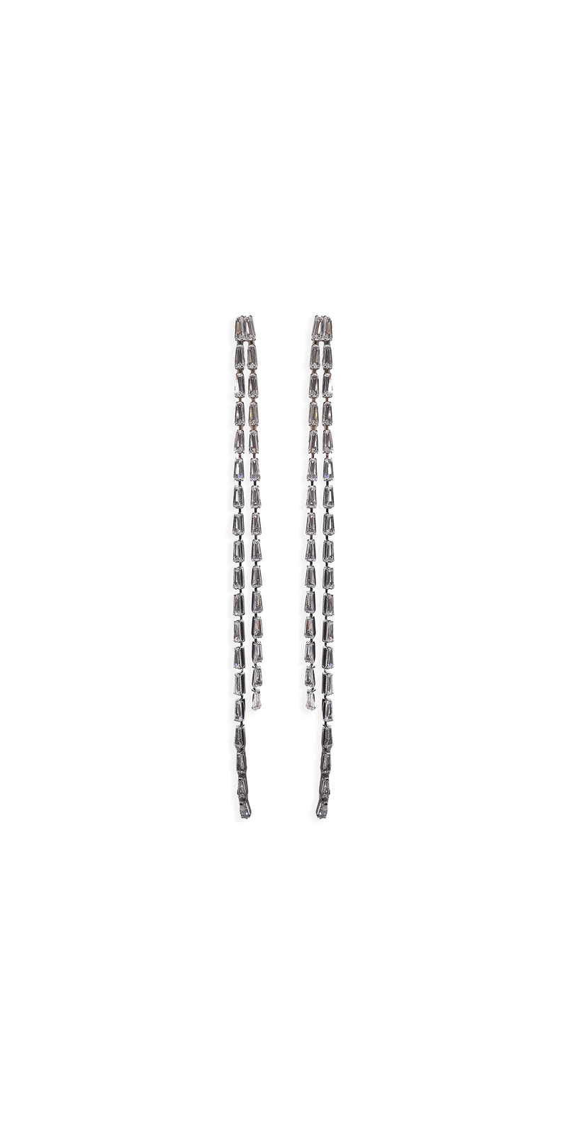 Baguette Extra Long Double Strand Earrings - Camille La Vie