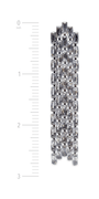 silver/no size/Camille La Vie/Baguette Rhinestone 5 Strand/front alt