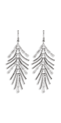 silver/one size/Camille La Vie/Grand Fan Cubic Zirconia Drop Earrings /front