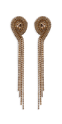 4 Strand Rhinestone Dangle Earrings - Camille La Vie