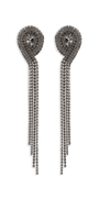 4 Strand Rhinestone Dangle Earrings - Camille La Vie