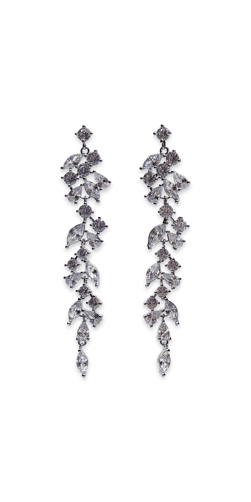 Camille La Vie Multi Micro Marquis Rhinestone Drop Earrings silver