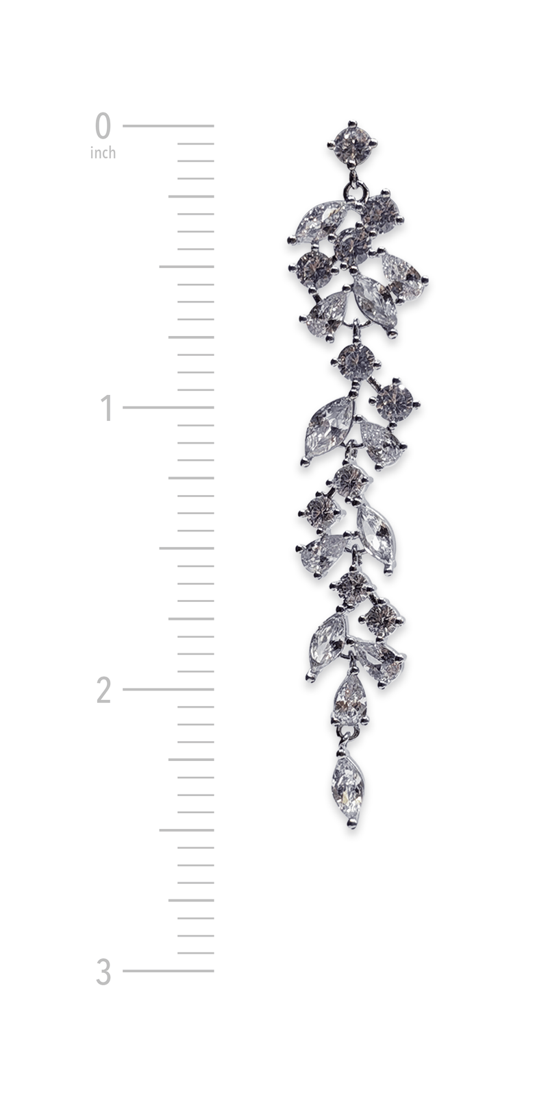 Camille La Vie Multi Micro Marquis Rhinestone Drop Earrings silver