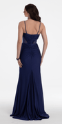 Spandex Beaded Sweetheart Trumpet Dress with Illusion Side Panels - Camille La Vie