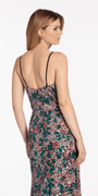 Plunge Sequin Patchwork Column Dress - Camille La Vie