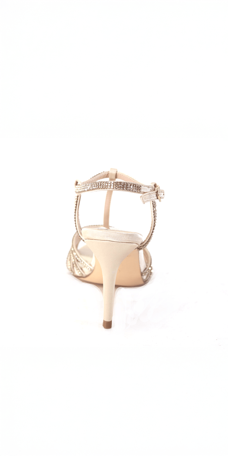 nude/size/6/Camille La Vie/Satin Rhinestone Strappy High Heel Sandal /back