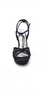 black/size/ 6/ Camille La Vie/Mesh Satin Criss Cross Strap Platform Stiletto Sandal/front