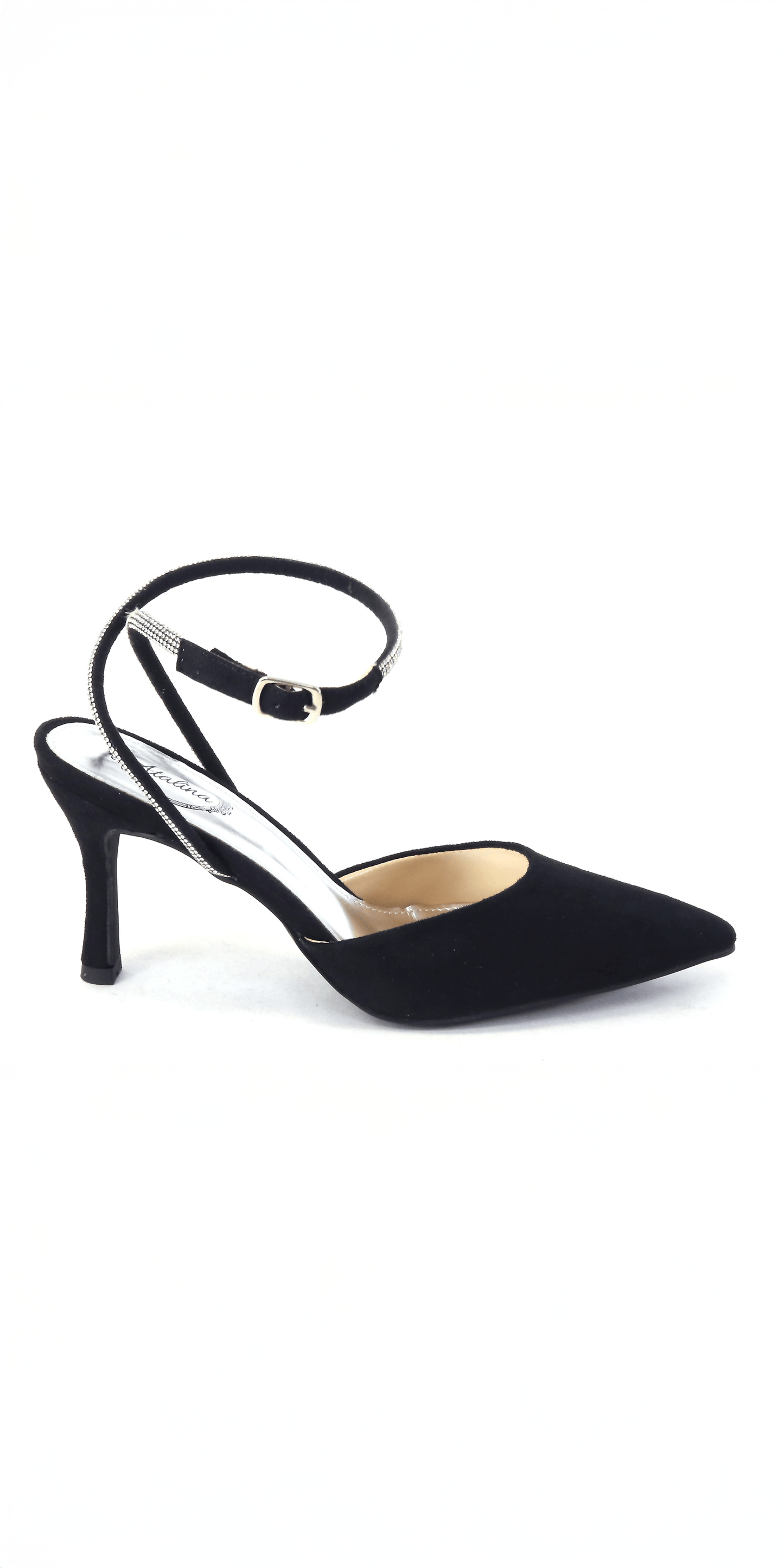 black/size/6/Camille La Vie/Satin Rhinestone Double Strap Slingback Sandal/side alt 2
