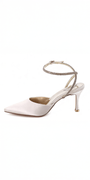 nude/size/6/Camille La Vie/Satin Rhinestone Double Strap Slingback Sandal/side 
