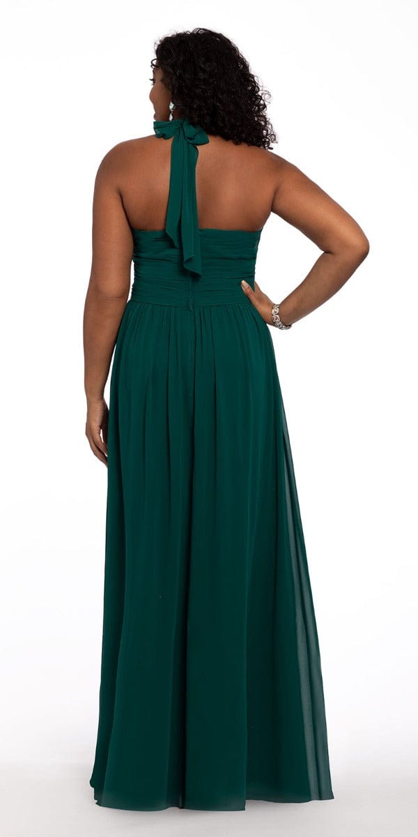 Tie Neck Halter Dress - Petite - Camille La Vie