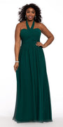 Tie Neck Halter Dress - Petite - Camille La Vie